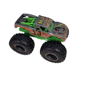 Hot Wheels Baja Buster Monster Truck 1:64 Diecast Green Gray Muddy Graphics 13